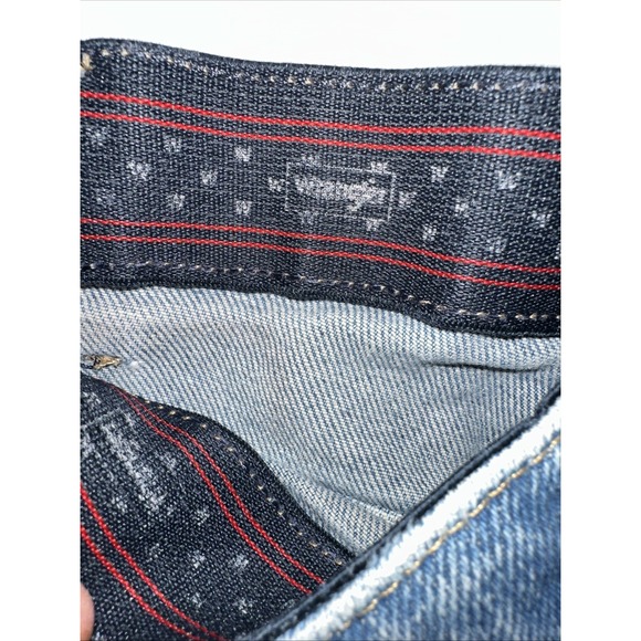 Wrangler 855WAQD Mens Jeans 42x32 Regular Fit Flex Waist Blue 99% Cotton Used - Picture 4 of 12